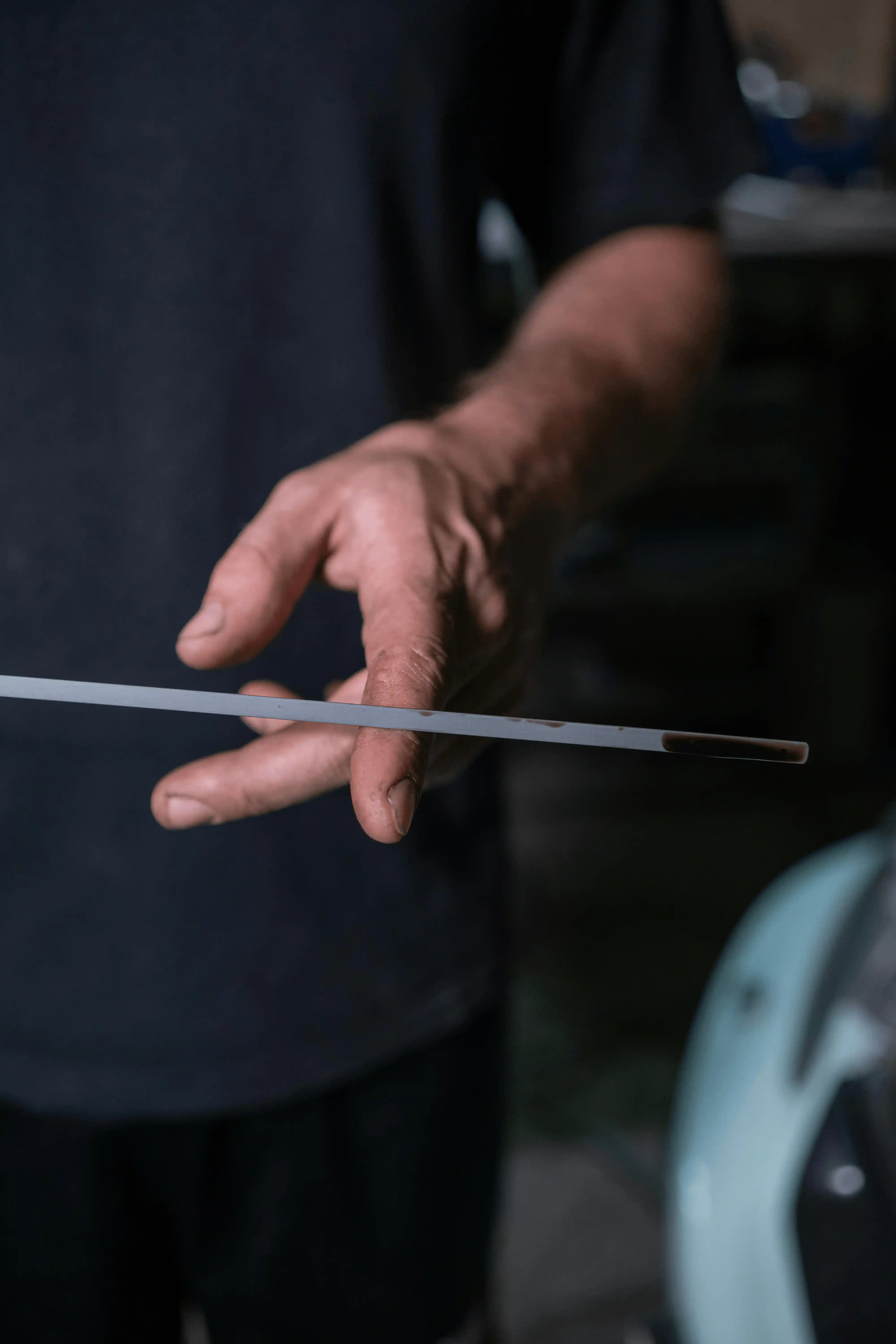 Checking dipstick level
